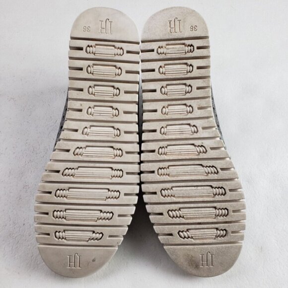 Ilse Jacobsen Tulip Slip On Flat Womens 7.5-8 38 Gray Leather Perforated Shoe - Picture 10 of 11